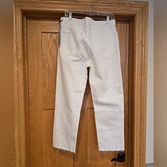 NWT Re/Done 70's Stove Pipe Jeans Vintage White 30 $265 Sold at Revolve - Picture 7 of 16